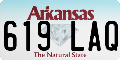 AR license plate 619LAQ