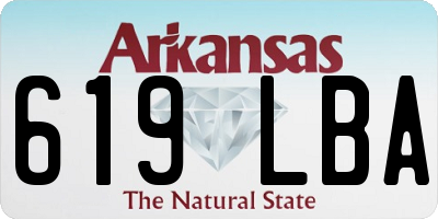 AR license plate 619LBA