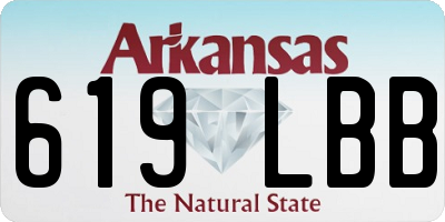 AR license plate 619LBB