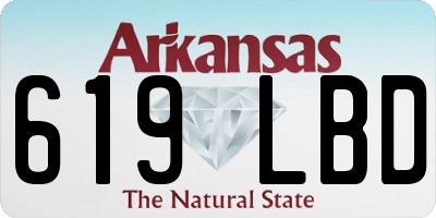 AR license plate 619LBD