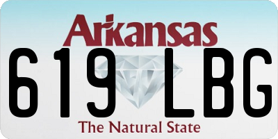 AR license plate 619LBG