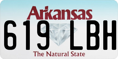 AR license plate 619LBH