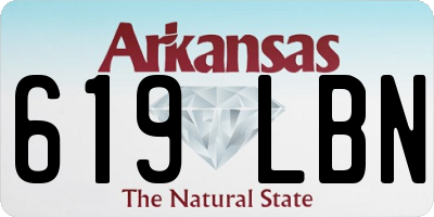 AR license plate 619LBN
