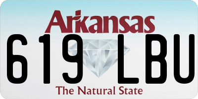 AR license plate 619LBU