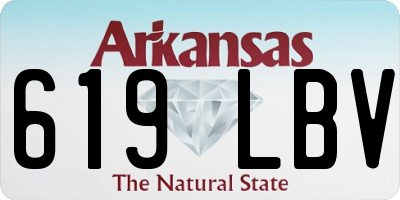 AR license plate 619LBV