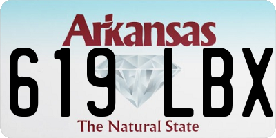 AR license plate 619LBX