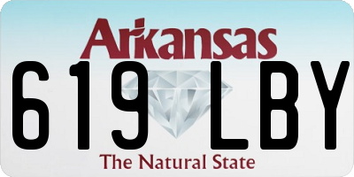 AR license plate 619LBY