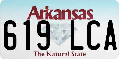 AR license plate 619LCA