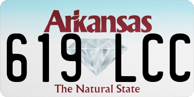 AR license plate 619LCC