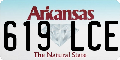 AR license plate 619LCE