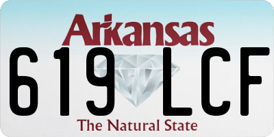 AR license plate 619LCF