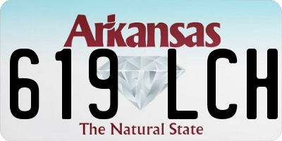 AR license plate 619LCH