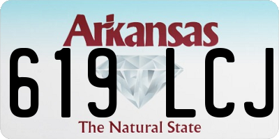 AR license plate 619LCJ