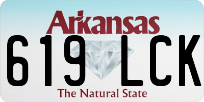 AR license plate 619LCK