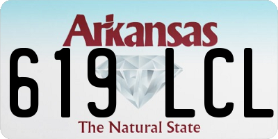 AR license plate 619LCL