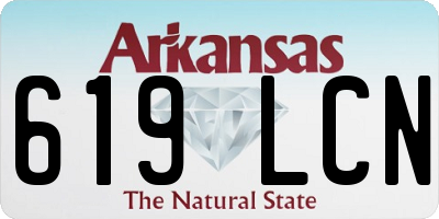 AR license plate 619LCN