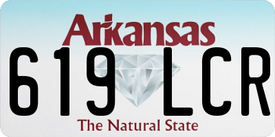 AR license plate 619LCR