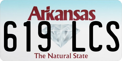 AR license plate 619LCS