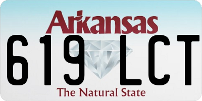 AR license plate 619LCT