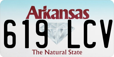 AR license plate 619LCV