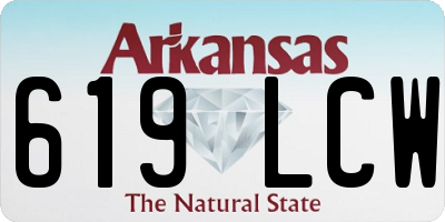 AR license plate 619LCW