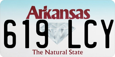 AR license plate 619LCY