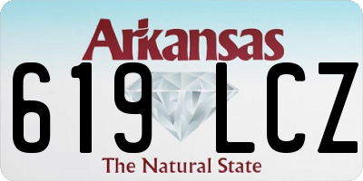 AR license plate 619LCZ