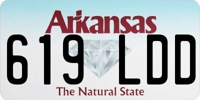 AR license plate 619LDD