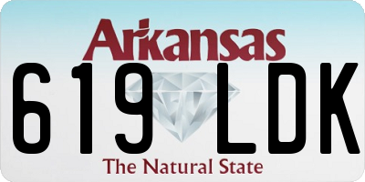 AR license plate 619LDK