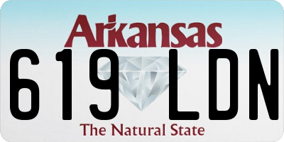 AR license plate 619LDN