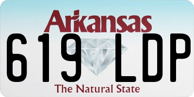 AR license plate 619LDP