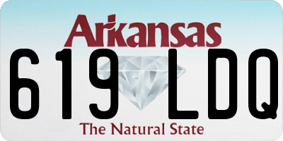 AR license plate 619LDQ
