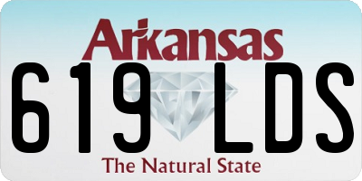 AR license plate 619LDS