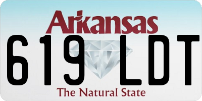 AR license plate 619LDT