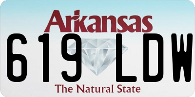 AR license plate 619LDW
