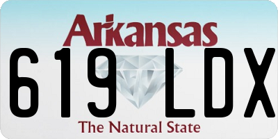 AR license plate 619LDX