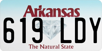 AR license plate 619LDY