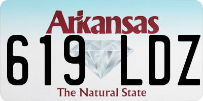 AR license plate 619LDZ