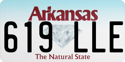 AR license plate 619LLE