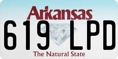 AR license plate 619LPD
