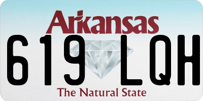 AR license plate 619LQH