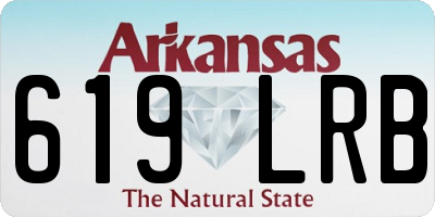 AR license plate 619LRB