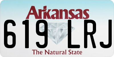AR license plate 619LRJ