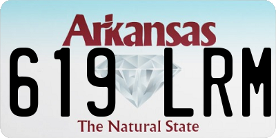 AR license plate 619LRM