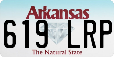 AR license plate 619LRP