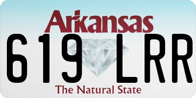 AR license plate 619LRR