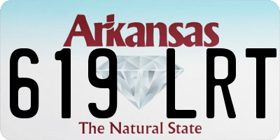 AR license plate 619LRT