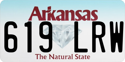 AR license plate 619LRW