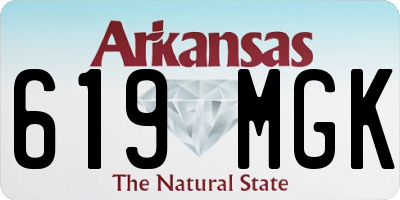 AR license plate 619MGK