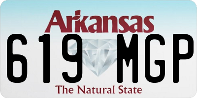 AR license plate 619MGP
